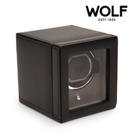 Premium Cub Watch Winder with Protective Cover by WOLF 1834 - Elegant and Efficient Automatic Watch Winding Solution
