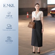 E.MOL office long diagonal skirt