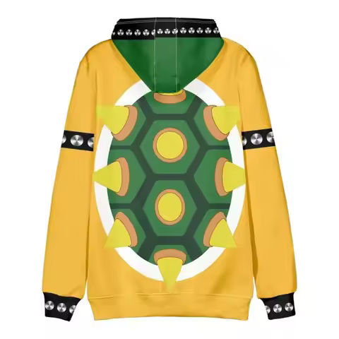 l2025l New Super Brothers Bowser Cosplay Costume for Men Women Pants Hoodies Harajuku Streetwear Fas