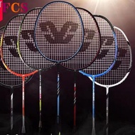 【In stock】【Super Light】Badminton Racket with Full Carbon Strung Badminton Racket With Professional Ultralight Reket Badminton Racq☞