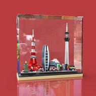 [Model Display Box] 21051 Tokyo Skyline LEGO Acrylic Transparent Display Box Dust Assembly Box Cover
