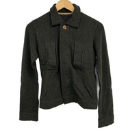 45rpm 45rpm& green 45R Blouson Jacket Knit pm size 1 Zip dark Women Long sleeves Direct from Japan S