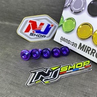 Titanium bolt Set (5 pcs) rear rim x1r vnd delkevic (m8 thread 12 Motorcycle)