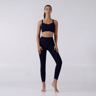 ANDAR Pocket Leggings Fitness Golf Sports Pants Straight Stripes Yoga Running Trousers Mountain Clim