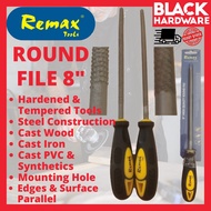 BLACK HARDWARE Remax Round Metal Wood File Tool Mata Kikir Besi Kayu PVC Bulat Halus Kikir Gergaji A