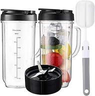 For Magic Bullet Blender Cups and Blade, Tall 22oz Cup with Flip Top To-Go Lid, Cross Blade, Blender