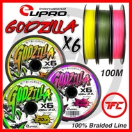 EUPRO GODZILLA X6 100M 100% Braided Line Braid Fishing Freshwater Saltwater Bottom Casting Pe Bravo 