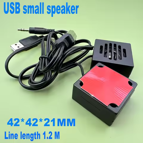 Speaker 2pair Paste Mini Computer Speaker USB Wired Speakers Universal Mono Sound Surround Loudspeak