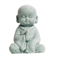 Small Buddha Statue Buddha Ornament Cute Resin Little Monk Figurine Funny Car Toy Chinese Little Buddha Monk Statue Car Dashboard Ornament Decorations For Home cosy
