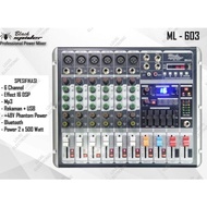 Power Mixer Black Spider ML 603 Mixer Black Spider ML603 6 Channel