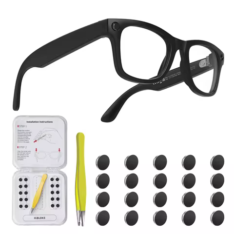 HIBLOKS LED Anti Glare Stickers For Ray-Ban Meta Gen1/2 Wayfarer/Skyler/Headliner & Oakley Meta HSTN