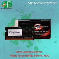 Ram Laptop DDR3L 8GB PC 1600 Midas Force Sodimm DDR3 8 GB Low Voltage