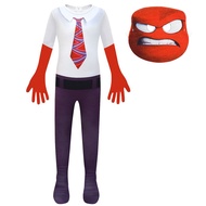 new Anger The Inside Out 2 Cosplay Costume Halloween Cartoon Anxiety Costumes Fear Pang Stage