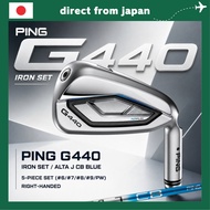 PING G440 Irons Set (5 Clubs: #6/#7/#8/#9/PW) – ALTA J CB BLUE Carbon Shaft – Right Handed