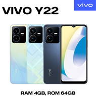 มือถือ VIVO Y22 (2022) - วีโว่ RAM 4GB, ROM 64GBแบตเตอรี่ 5,000 mAh รองรับชาร์จไว 18W เครื่องใหม่เคลียร์สต๊อก