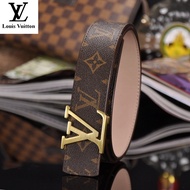 (100% Original) Classic TOP.1LV Genuine Leather Belt for Men Luxury Business Male Cowhide Leather Belts 3.8 CM Casual Pin Buckle Belt for Womenkhg