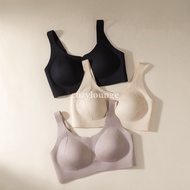 [cozylounge] PLUS Petal Bra | CDE Cup U Jelly Strap Support | 0.5cm Fixed Bra Pads | Hide Bulge Fat 