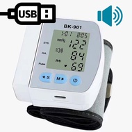 Smart LCD Screen English Voice Broadcast Wrist Blood Pressure Monitor Digital Automatic BP Tonometer