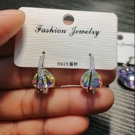Austria Crystal Swarovski Elements Eiffel Tower S925 Silver Studs Earrings