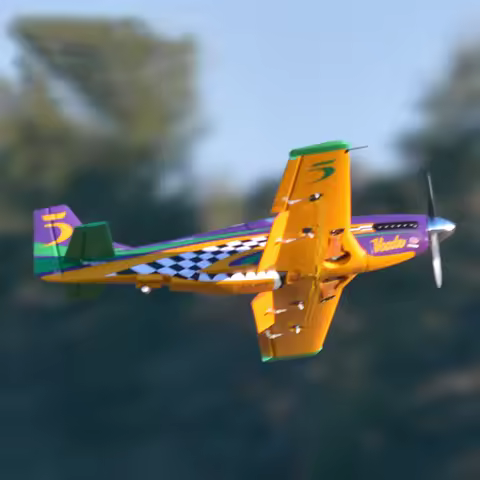 FMS RC Airplane 1100mm P-51 P51 PNP P51 Mustang 1100mm Racing Sports Model Aircraft P 51 Christmas g