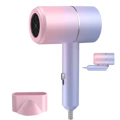 Hair Dryer with Diffuser High Power Negative Ion Hair Dryer Lightweight Hair Dryer Foldable Home The
