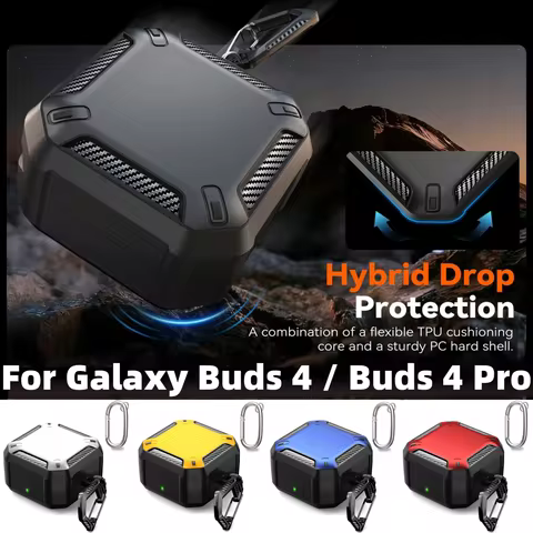 For Samsung Galaxy Buds 4/Buds 4 Pro Case TPU Protective Cover with Secure Lock Earbuds Accessories 