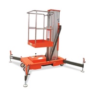 【TikTok】#Rongli Aluminum Alloy Hydraulic Portable Lift Lift Platform Electric Small Ascending Dispatch Trolley Lifting E