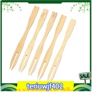 【●TI●】500Pcs Bamboo Appetizer Forks, 3.5 Inch Mini Bamboo Forks ,Disposable Wooden Forks, Small Frui