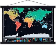 Benjia Magnetic Poster Rail, Magnetic Poster Frame, Wooden Poster Strip, Poster Hanger for Prints an