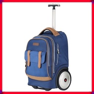 18-inch Travel Trolley Bag Unisex Trolley School Bag Backpack Business Commuter Trolley Bag Trolley Backpack Boy Girl Luggage Bag