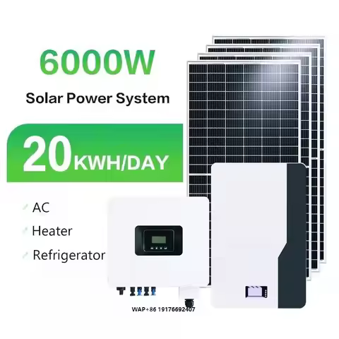 Jinko JA Trina Solar Panels Systems Complete Kit Home Solar 6kw 10kw Battery Hybrid Power Invert Pan