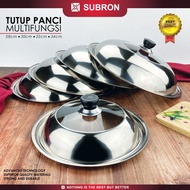 Seradia Stainless Glass Pot Lid 28cm 30cm 32cm 34cm 36cm Frying Pan Wok Multifunction Basin