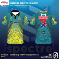 SPECTRE | MONSOON 7S RUGBY 2022 OFFICIAL REFEREE KIT | ROUND NECK TEE [RNTMONREF22]