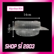100 plastic cake boxes H26