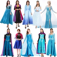 Frozen Adult Dress Queen Elsa Princess Dress cos Elsa Dress Anna Performance Costume Gauze Dress  29