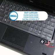 Keyboard Cover for Dell Latitude E5290 E5250 E5270 E7250 E7270 E7280 Dell XPS 12 9250 12.5" Keyboard