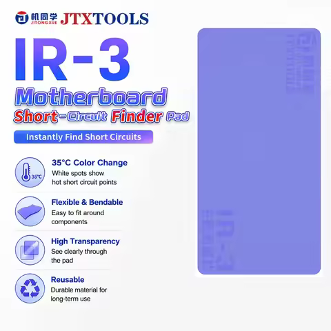 JTXTOOLS IR-3 Motherboard Short Circuit Finder Pad Thermochromic Heat Detection Tool for Phone PCB F
