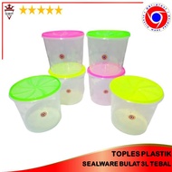 3-liter Plastic Jar Round Jar Plastic Cracker Jar