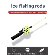คันเบ็ดตกปลาน้ำแข็งสำหรับเด็ก,อุปกรณ์ตกปลาคันเบ็ดตกปลารูปกุ้งแข็งแรงมากน้ำหนักเบาสำหรับผู้เริ่มต้นกลางแจ้ง