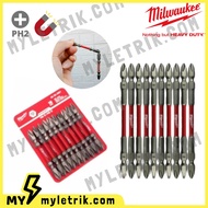 Milwaukee 65MM / 110MM PH2 Shockwave Screwdriver Bit / Double End Power Bits 48-32-4361 / 48-32-4364D
