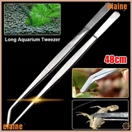 ELAINE 1Pcs Water Grass Clip, Long Tong Stainless Steel Aquarium Tweezer,  48cm Aquarium Supplies Pe