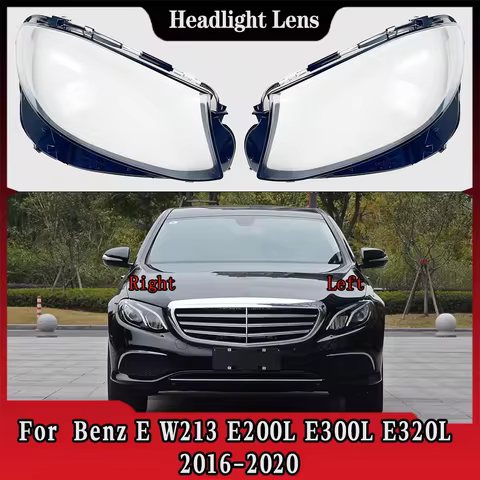 For Benz E-Class W213 E200L E300L E320L 2016 2017 2018 2019 2020 Transparent Headlamp Cover Replace 