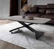 HOME Something - 北歐小戶型 岩板升降 餐桌 (L110cm 黑色) - HS08201_110_BK