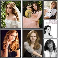 Poster Superstar Emma Watson Premium Kalis Air Seni Dinding Estetik untuk Hiasan Pejabat Bilik Tidur