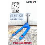 2500kg Premium Warehouse Hydraulic Hand Pallet  Truck Standard Fork Hand Jack Heavy Duty Hand Truck 