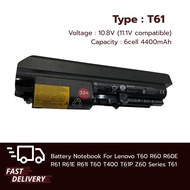 Notebook Battery Lenovo Thinkpad T60 R60 R60E R61 R61E R61I T60 T61 T61P Z60 33+ 1
