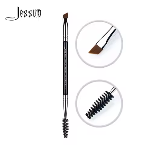 Jessup Eyebrow Makeup Brush Dual-head Eyebrow Eyelash Brushes Eye Make Up Cosmetics Beauty Tools Syn