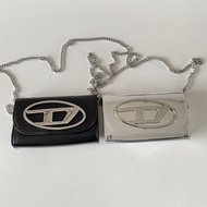 Super Hot Diesel Leather Crossbody Bag with Bell Strap