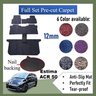 Toyota Estima ACR50 Customized Car Coil Mat Carpet Magic Backing (12mm)
