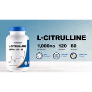 Nutricost, L-Citrulline 1000mg, 120 Capsules | Nutricost, L-Citrulline 2500mg, 120 Tablets